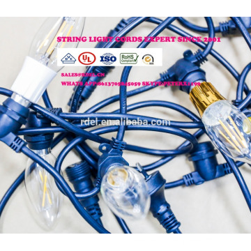 SLyt-1269 UL approval IP44 waterproof america plug power cord string lights weatherproof